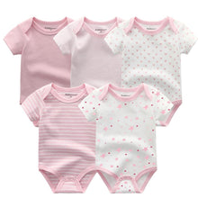 Load image into Gallery viewer, 5 PC Baby Summer High Quality Striped Rompers Jumpsuit For Boy & Girls Comfortable Clothes