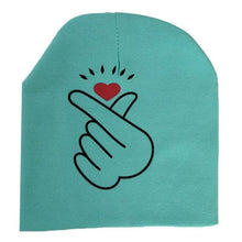Load image into Gallery viewer, Modern Baby Hat Cute Ear Cotton Girls Cap Scarf Infant Hats Finger love Kids Boys Knitted Cap Winter hat I love mama/pap Cap