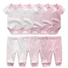 Load image into Gallery viewer, Solid Bodysuits Pants Baby Boy Clothes Clothing Sets 0-12M Unisex Newborn Baby Pajamas Romper Jumpsuit For Boys and Girls Kids