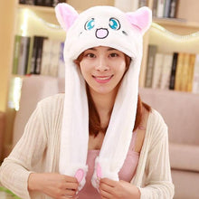 Load image into Gallery viewer, Modern Elegant Winter Interesting Girls Animals Ear Moving Jumping Hats Children and Adults Women Warm Rabbit Winter Caps In Modern Design