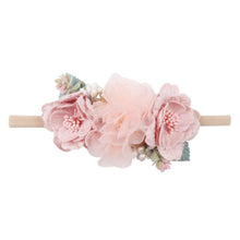 Load image into Gallery viewer, Handmade Luxury Pearl Baby Headbands Bundle Nylon Elastic Newborn Hair Accessories for Girls Kids