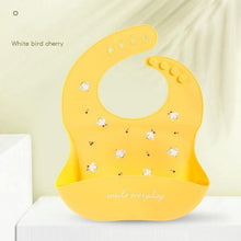 Load image into Gallery viewer, Cute Cartoon Print Baby Bibs Waterproof Soft Silicone Baby Feeding Stuff Dinosaur Pattern Bib For Kids