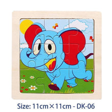 Load image into Gallery viewer, 38 Style Cartoon Wooden Puzzle Children Animal/ Vehicle Toy For 2-6 Year Baby Early Educational Toys for Kids