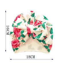 Load image into Gallery viewer, Elegant Flower Baby Hat Toddler Turban Head wraps Kids Bonnet Hat Newborn Baby Hat For Baby Girls