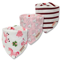 Load image into Gallery viewer, Cartoon Cotton Newborn Baby Boys and Girls Bibs Baby Towel Scarf Children Cravat Infant Kids Scarf