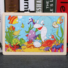 Load image into Gallery viewer, 24 Slice Wood Puzzles Children Adults Vehicle Puzzles Wooden Toys Learning Education Environmental Assemble Educational Games For Kids and Babies