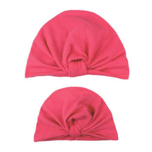 Load image into Gallery viewer, Modern popular Mother and Daughter Turban Headband Set Girls Headwear Mother and Baby Turban Headbands Set Lovely Knot Beanie Baby Hair Accessories