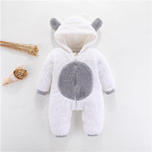 Load image into Gallery viewer, Newborn Winter Hoodie Baby Rompers Outwear Infant Baby Jumpsuit 3M -12M For Girls and Boys Winter Romper