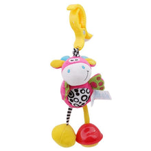 Load image into Gallery viewer, Modern Baby Development Giraffe Animal Hand Bells Rattles Handle Toys Stroller Hanging Teether Baby Toys For Kids