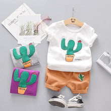 Load image into Gallery viewer, Fashion Infant Clothing Set for Boys and Girls Cute Summer Casual Clothes Set Top+Shorts Kids Clothes Summer Edition T shirt and Pants Set