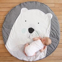 Load image into Gallery viewer, Creative Elephant Design Baby Play Mat Round Carpet Cotton Animal Play Mat Newborn Infant Crawling Carpet For Baby Kids