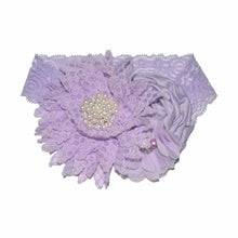 Load image into Gallery viewer, Luxury Modern Handmade Flower Headband Newborn Infant Pearl Flowers With Lace wide Headbands Bebes Hair Accessories Bow