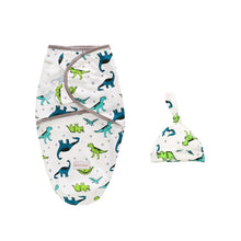 Load image into Gallery viewer, Baby Swaddle Blanket With Cap For Newborn Wrap Cotton Swaddling Bag Baby Envelope Sleep sack Blanket .