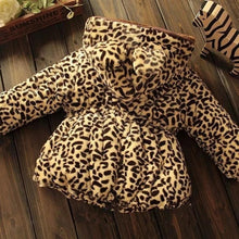 Load image into Gallery viewer, Modern Tigger Design Winter Newborn Baby girls Warm Hooded Coat Leopard Outerwear Jacket Children Coats For Girls