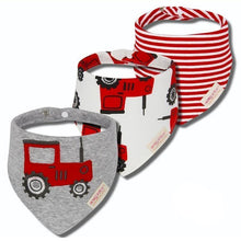 Load image into Gallery viewer, 3PCS Comfortable Waterproof Organic Cotton Baby Burp Cloth Bandanna Scarf Bibs For Newborn Baby Boy And Girl