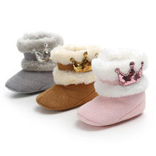 Load image into Gallery viewer, Baby Girl Warm Newborn Infant Winter Babies Soft Boots Anti-slip Children Kids Girls Snow Shoes