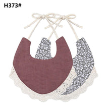 Load image into Gallery viewer, Handmade Luxury Floral Baby Bib Accessories Burp Cloths Newborn Baby Boy Girl Kids Cartoon Bibs 100% Cotton Linen Waterproof Saliva Bib For Kids