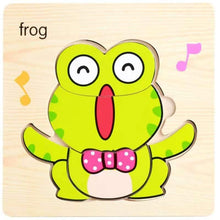 Load image into Gallery viewer, 3D Wooden Children Interesting Puzzle Toys With Animals and Cars Exellent Puzzles Intelligence Kids Early Educational Toys For Children