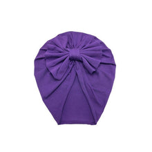 Load image into Gallery viewer, Luxury Modern Baby Headband Hat Bowknot Print Cotton Stretchy Turban Headband Infant Head Wrap Beanie Hat For Babies and Kids