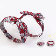 Load image into Gallery viewer, Modern Mother & Daughter Rabbit Ears Bow Hair Bands Cloth Headband Bowknot Headwear Bow