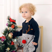 Load image into Gallery viewer, Baby Christmas Rompers Reindeer Knitted Jumpsuits Toddler Children Warm Wool Clothes 0-2Y For Boys and Girls Christmas Eve Costume
