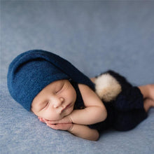 Load image into Gallery viewer, Modern Newborn Photography Props Knit Cap With Fur Ball For Newborn Baby Cap Great For Photo Studio Photography Props Cap Beanie Baby