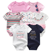 Load image into Gallery viewer, Unisex Newborn Baby Rompers Clothing Infant Jumpsuits 100%Cotton Children 7Pcs/Lot Set for Girls and Boys Jumpsuits For Kids