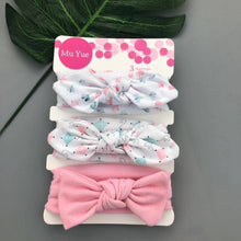Load image into Gallery viewer, Baby Headband Flower Print Hair Wear for Newborn Baby Girl Headband for Little Girl Headbands Children Bow