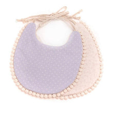 Load image into Gallery viewer, Double-deck Infant Baby Girl Boy Bib Kid Toddler Dinner Feeding Tassel Cotton Linen Burp Cloths