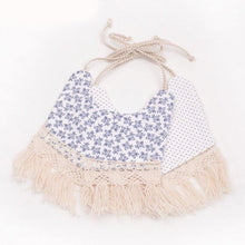 Load image into Gallery viewer, Double-deck Infant Baby Girl Boy Bib Kid Toddler Dinner Feeding Tassel Cotton Linen Burp Cloths