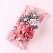 Load image into Gallery viewer, Handmade Flower Baby Headbands For Newborn Girls Nylon Elastic Hair Bands Headwear For Baby Girls