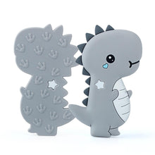 Load image into Gallery viewer, Dinosaur Baby Teether Animal Silicone Beads Chew Charms Food Grade Silicone Teether Bead Toy Gift For Baby and Kids
