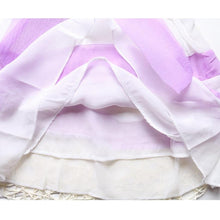 Load image into Gallery viewer, Baby Girl Clothes for Kids with Cute Purple Stripe and Round Neck Sleeveless Chiffon Dresses For Girls