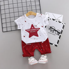 Load image into Gallery viewer, Modern Elegant Luxury Baby Boys Costume Star Camouflage Tracksuit Tops Pants 2PCS