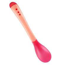 Load image into Gallery viewer, 4 Color Advanced Silicone Feeding Spoon Temperature Sensing Weaning Soft Head Spoons for 4-24 Months Baby And Spoon and Bowl Set