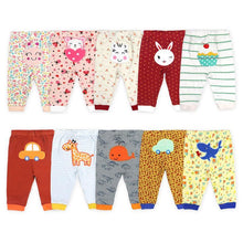 Load image into Gallery viewer, Newborn Baby Pants Cartoon Print Baby Girl Clothes Spring Autumn Toddler Boy Trousers