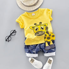 Load image into Gallery viewer, Fashion Infant Clothing Set for Boys and Girls Cute Summer Casual Clothes Set Top+Shorts Kids Clothes Summer Edition T shirt and Pants Set