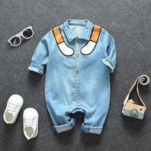Load image into Gallery viewer, Modern Baby Newborn Jeans Style Romper and Jumpsuit Cartoon Jumpsuit Baby Boy Clothes