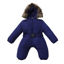 Load image into Gallery viewer, Winter Clothes For Infant Baby Hooded Warm Thick Snowsuit Jumpsuit Romper for Boys and Girls Style