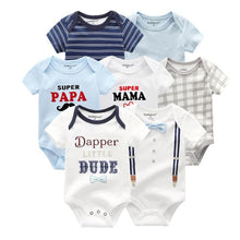 Load image into Gallery viewer, Unisex Newborn Baby Rompers Clothing Infant Jumpsuits 100%Cotton Children 7Pcs/Lot Set for Girls and Boys Jumpsuits For Kids