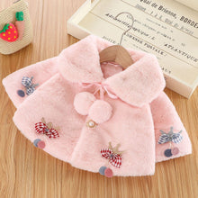 Load image into Gallery viewer, New Luxury Baby Warm Cute Princess Fur Cloak Jacket For Baby Girls In Elegant Winter Design