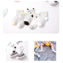 Load image into Gallery viewer, Luxury Modern 5pair Socks Set Kids Soft Cotton Socks Baby Cute Cartoon Warm Dots Fashion Sport Socks For Firls and Boys Kids