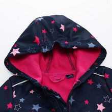 Load image into Gallery viewer, Ski suit For Children Soft Shell Outdoor Jacket Waterproof Fleece Lining Jumpsuit For Boys and Girls In Modern Colorful Design