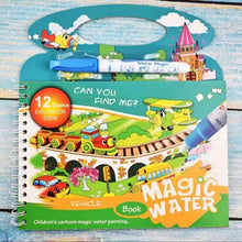 Load image into Gallery viewer, Montessori Coloring Book Doodle & Reusable Magic Pen Painting Drawing Board For Kids Baby Educational Birthday Toy