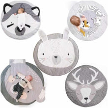 Load image into Gallery viewer, Creative Elephant Design Baby Play Mat Round Carpet Cotton Animal Play Mat Newborn Infant Crawling Carpet For Baby Kids
