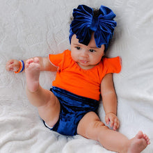 Load image into Gallery viewer, New Large Bow Baby Headband Velet Soft Bowknot Girl Accessories Hair Solid Messy Bows Toddler Headbands Baby Head Wraps Turban Big Bow for Girls