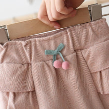 Load image into Gallery viewer, Baby Girls Pants Casual Ruffles Cherry Pants Baby Girl Clothes Long Princess Pants kids