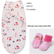 Load image into Gallery viewer, 100% Cotton Baby Swaddle Wrap Blanket Newborn Infants Baby Envelop Sleep Bag Sleepsacks For Girls