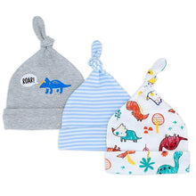 Load image into Gallery viewer, Printed Baby Hats & Caps For Newborn Baby Accessories In Elegant Modern Design Set Of 3PCS For Baby Kids