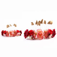 Load image into Gallery viewer, Luxury Modern Brazil Stlye Baby and Mother Feather Flower Headdress Headwear European Flower Headband For Mother and Daughter